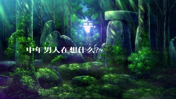 中年男人在想什么？